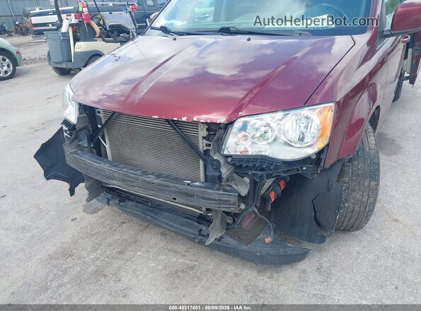 2C4RDGCG7JR325104 2018 DODGE GRAND CARAVAN Burgundy წინა ხედი