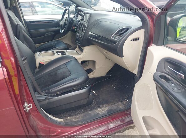 2C4RDGCG7JR325104 2018 DODGE GRAND CARAVAN Burgundy წინა სალონის ხედი