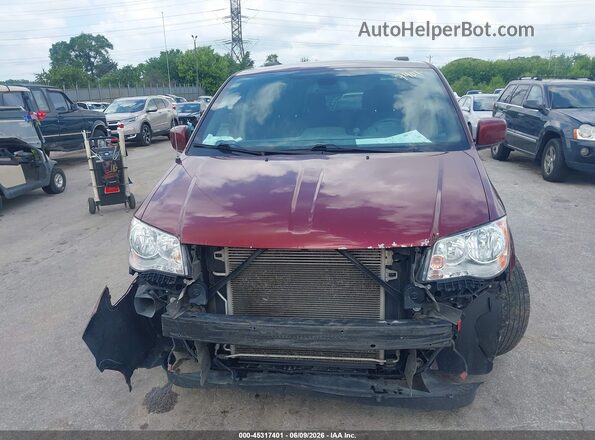 2C4RDGCG7JR325104 2018 DODGE GRAND CARAVAN Burgundy უკანა სალონის ხედი