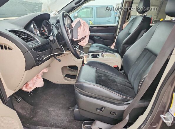 2C4RDGCG7JR326009 2018 DODGE GRAND Charcoal Вид салону спереду
