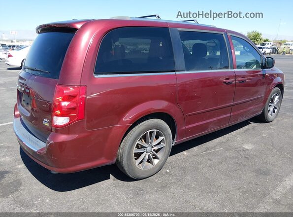 2C4RDGCG8HR719656 2017 DODGE GRAND CARAVAN Red Rear right