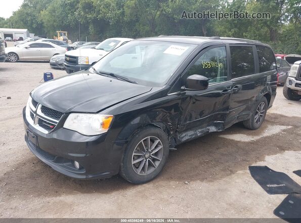 2C4RDGCG9HR791868 2017 DODGE GRAND CARAVAN Black Передня ліва чверть