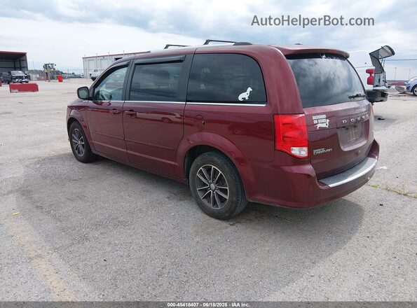 2C4RDGCG9HR800259 2017 DODGE GRAND CARAVAN Red Tył lewy