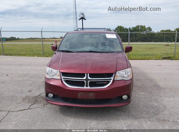 2C4RDGCG9HR800259 2017 DODGE GRAND CARAVAN Red Widok zestawu wskaźników