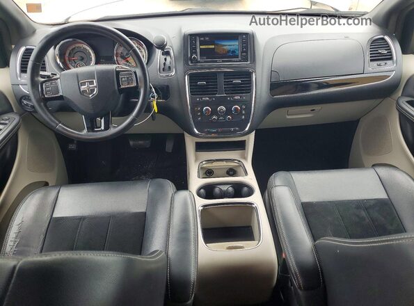 2C4RDGCG9HR858680 2017 DODGE GRAND Silver Առջևի վահանակի տեսք