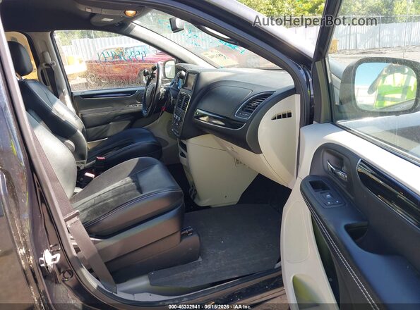 2C4RDGCG9JR179367 2018 DODGE GRAND CARAVAN Черный Вид салона спереди