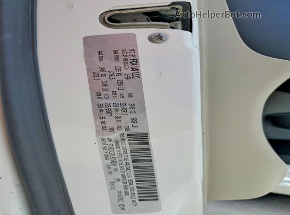 2C4RDGCG9LR154200 2020 DODGE GRAND White Vista de la etiqueta del VIN