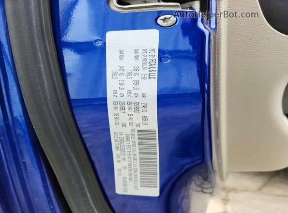 2C4RDGCG9LR203122 2020 DODGE GRAND Blue Вид наклейки з VIN-кодом