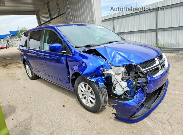 2C4RDGCG9LR203122 2020 DODGE GRAND Blue Передня права чверть