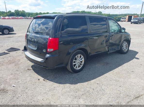 2C4RDGCGXGR320844 2016 DODGE GRAND CARAVAN Black Tył prawy