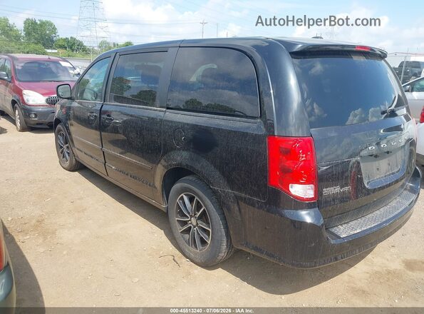 2C4RDGCGXGR348630 2016 DODGE GRAND CARAVAN Black Rear left