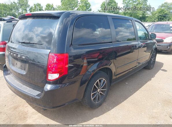 2C4RDGCGXGR348630 2016 DODGE GRAND CARAVAN Black Rear right