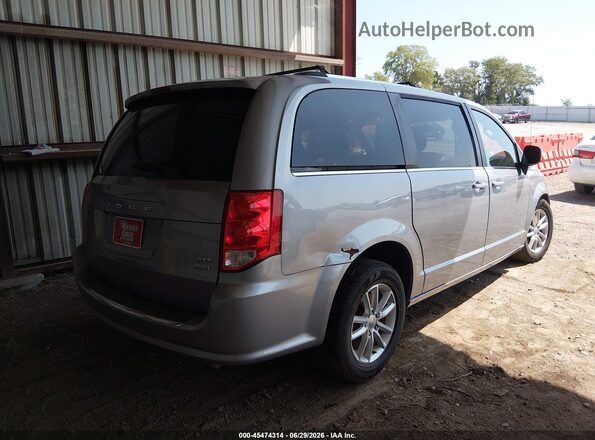 2C4RDGCGXJR184075 2018 DODGE GRAND CARAVAN Silver Trasero derecho