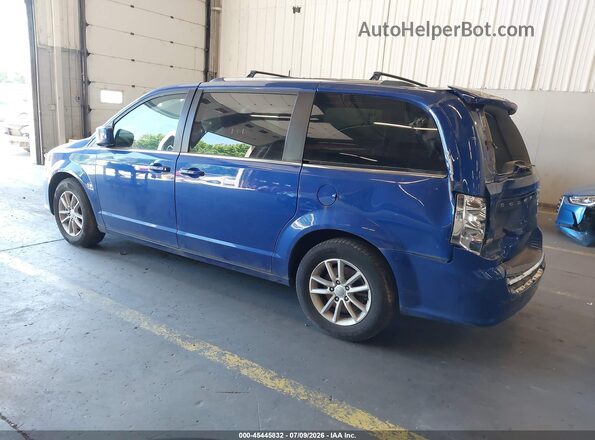 2C4RDGCGXLR255522 2020 DODGE GRAND CARAVAN Blue Trasero izquierdo