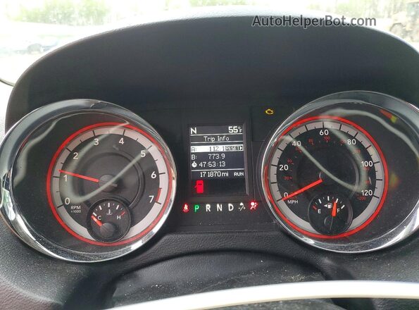 2C4RDGDG2GR381989 2016 DODGE GRAND Black Սարքավորումների վահանակի տեսք