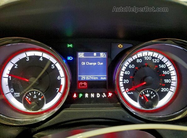 2C4RDGDG4GR388491 2016 DODGE GRAND White Vista del cuadro de instrumentos