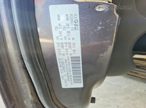 2C4RDGEG1JR343286 2018 DODGE GRAND Gray VIN კოდის სტიკერის ხედი