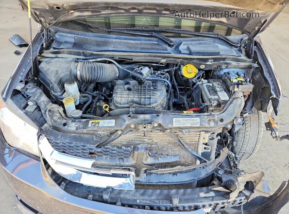 2C4RDGEG1JR343286 2018 DODGE GRAND Gray ძრავის განყოფილების ხედი