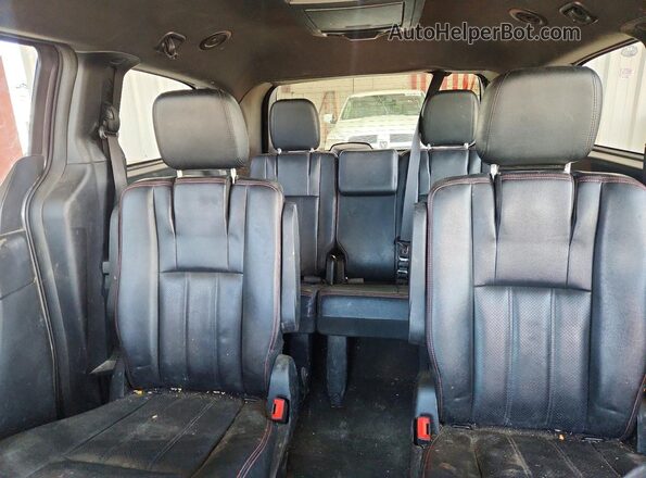 2C4RDGEG1JR343286 2018 DODGE GRAND Gray უკანა სავარძლების ხედი