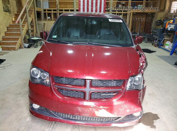 2C4RDGEG2JR196220 2018 DODGE GRAND Red წინა ხედი