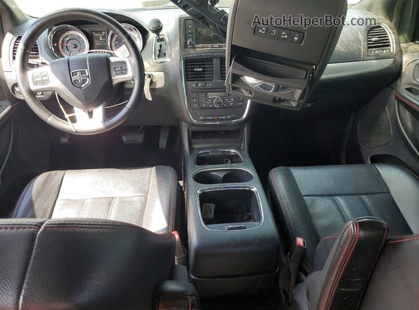 2C4RDGEG2JR299606 2018 DODGE GRAND Black Առջևի վահանակի տեսք