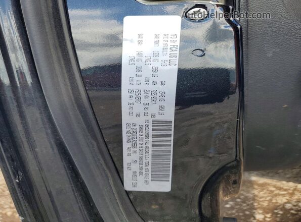 2C4RDGEG2JR299606 2018 DODGE GRAND Black VIN կոդի պիտակի տեսք