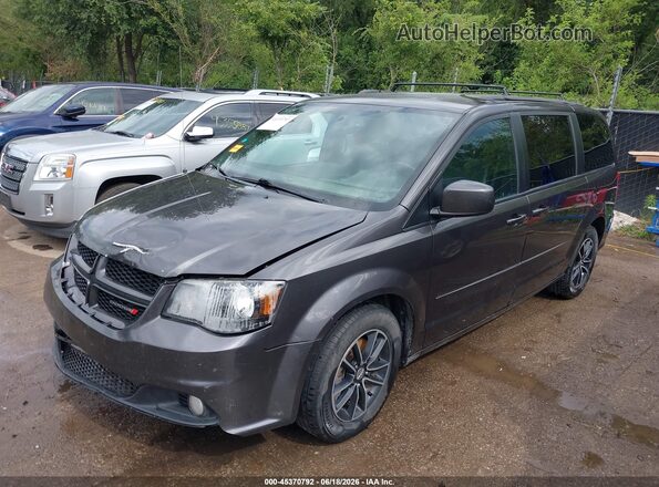 2C4RDGEG3HR673053 2017 DODGE GRAND CARAVAN Gray წინა მარცხენა ხედი სამი მეოთხედიდან