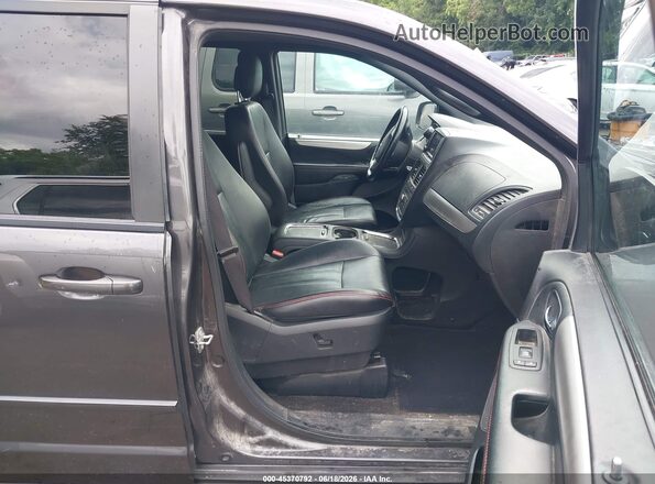 2C4RDGEG3HR673053 2017 DODGE GRAND CARAVAN Gray წინა სალონის ხედი