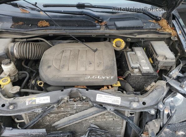 2C4RDGEG3HR742047 2017 DODGE GRAND Black Vista del compartimento del motor