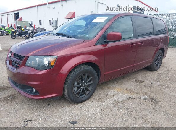 2C4RDGEG7LR179030 2020 DODGE GRAND CARAVAN Maroon Առջևի ձախ երեք քառորդ տեսարան