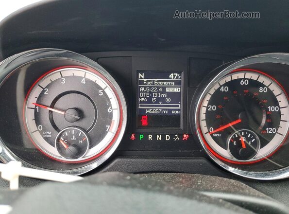 2C4RDGEG8HR646818 2017 DODGE GRAND Black Widok zestawu wskaźników