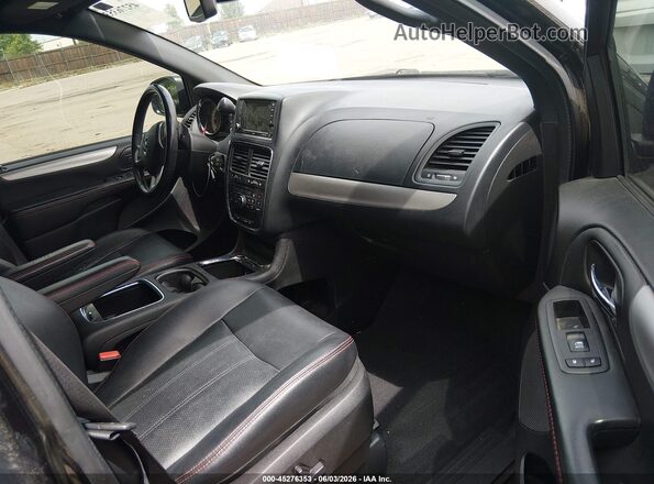 2C4RDGEG8JR346475 2018 DODGE GRAND CARAVAN Black Vista interior delantera