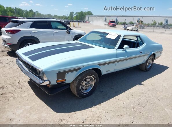 2F01H224112       1972 FORD MUSTANG Light Blue Передняя левая четверть