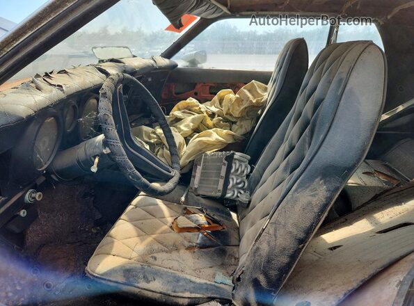 2F05F240261 1972 FORD MUSTANG Синий Вид салона спереди
