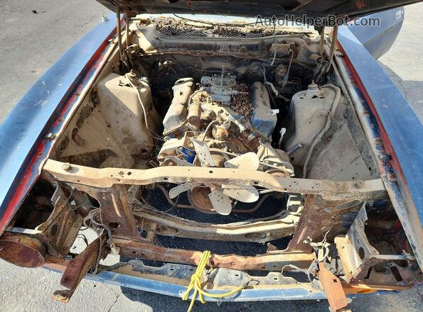 2F05F240261 1972 FORD MUSTANG Синий Вид задней части салона