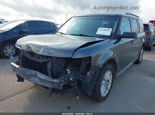 2FMGK5B80HBA13782 2017 FORD FLEX Gray Vista tres cuartos delantera izquierda