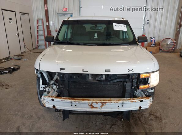 2FMGK5B81GBA13742 2016 FORD FLEX White Widok zestawu wskaźników