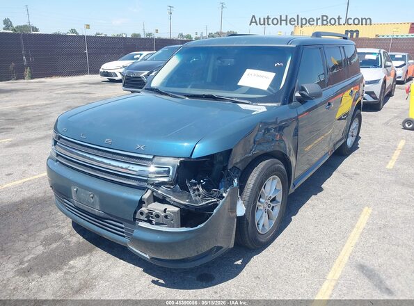 2FMGK5B86GBA24154 2016 FORD FLEX Dark Blue Առջևի ձախ երեք քառորդ տեսարան