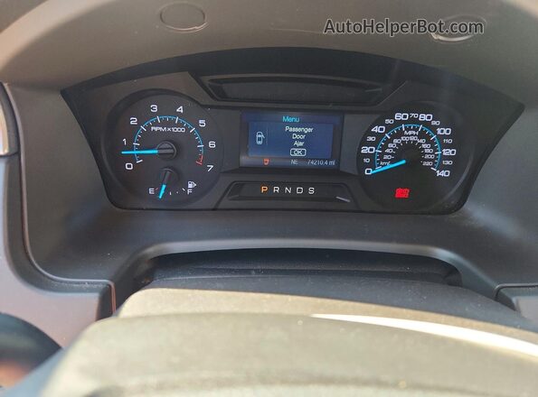 2FMGK5B87KBA31333 2019 FORD FLEX Silver Սարքավորումների վահանակի տեսք