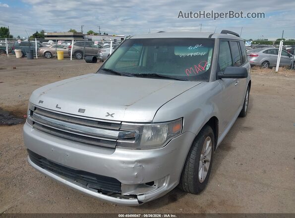 2FMGK5B88JBA19092 2018 FORD FLEX Silver წინა მარცხენა ხედი სამი მეოთხედიდან