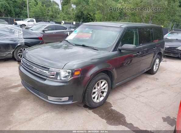 2FMGK5B88KBA06733 2019 FORD FLEX Gray Առջևի ձախ երեք քառորդ տեսարան