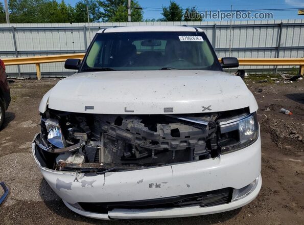 2FMGK5B88KBA33933 2019 FORD FLEX White Вид спереду