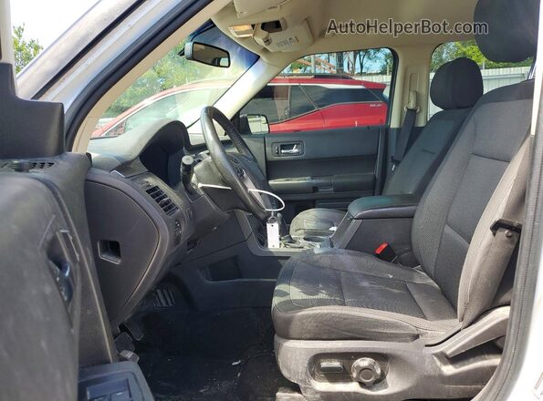 2FMGK5B88KBA33933 2019 FORD FLEX White Вид салону спереду