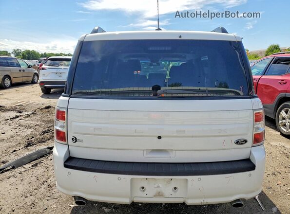 2FMGK5B88KBA33933 2019 FORD FLEX White Вид ззаду