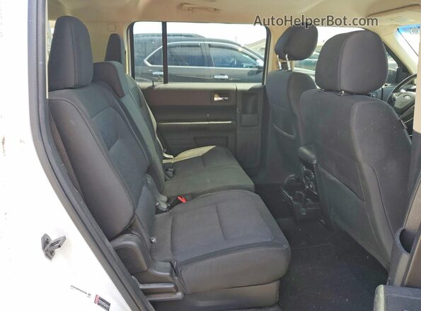 2FMGK5B88KBA33933 2019 FORD FLEX White Вид задньої частини салону