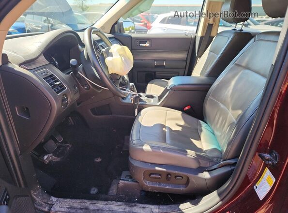 2FMGK5C80KBA07843 2019 FORD FLEX Purple Widok wnętrza z przodu