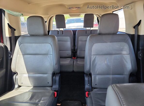 2FMGK5C80KBA07843 2019 FORD FLEX Purple Widok tylnych siedzeń