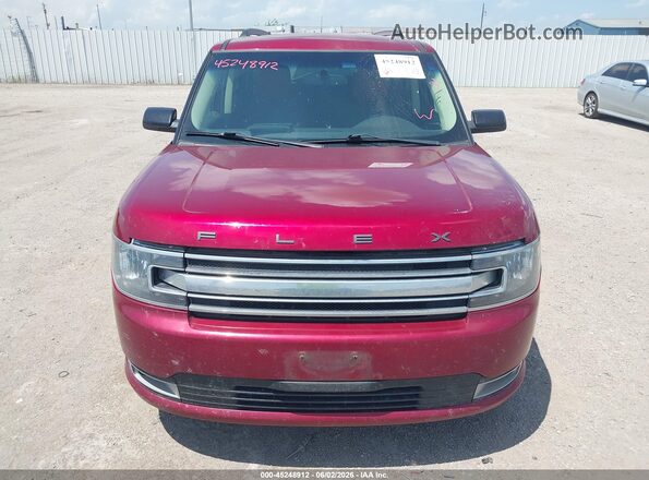 2FMGK5C80KBA33049 2019 FORD FLEX Red Instrument cluster view