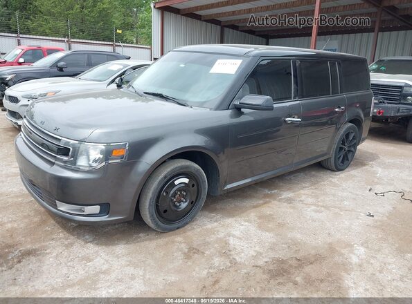 2FMGK5C82HBA00384 2017 FORD FLEX Gray წინა მარცხენა ხედი სამი მეოთხედიდან