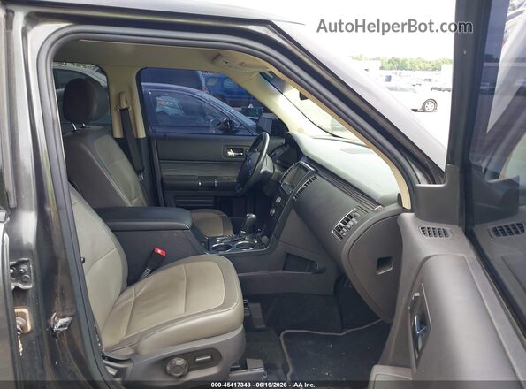 2FMGK5C82HBA00384 2017 FORD FLEX Gray წინა სალონის ხედი
